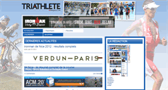 Desktop Screenshot of ironman-france.triathlete.fr